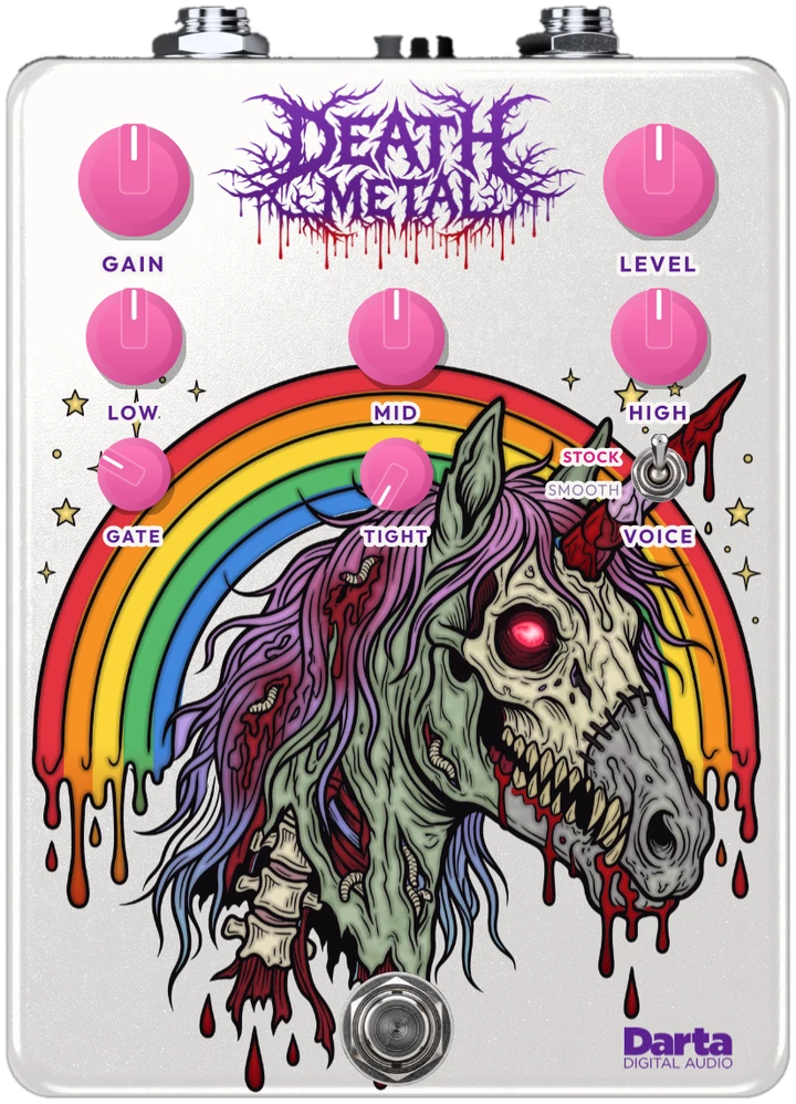 Death Metal - pedal de distorção de metal extremo da Darta Digital Audio