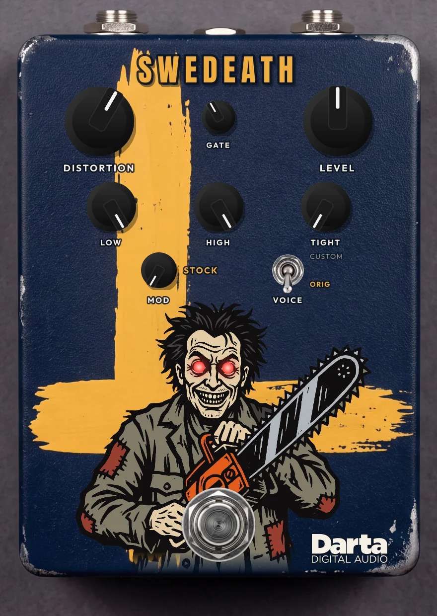 Swedeath - pedal de distorção da Darta Digital Audio